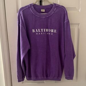 Vintage Purple Baltimore Maryland Sweatshirt